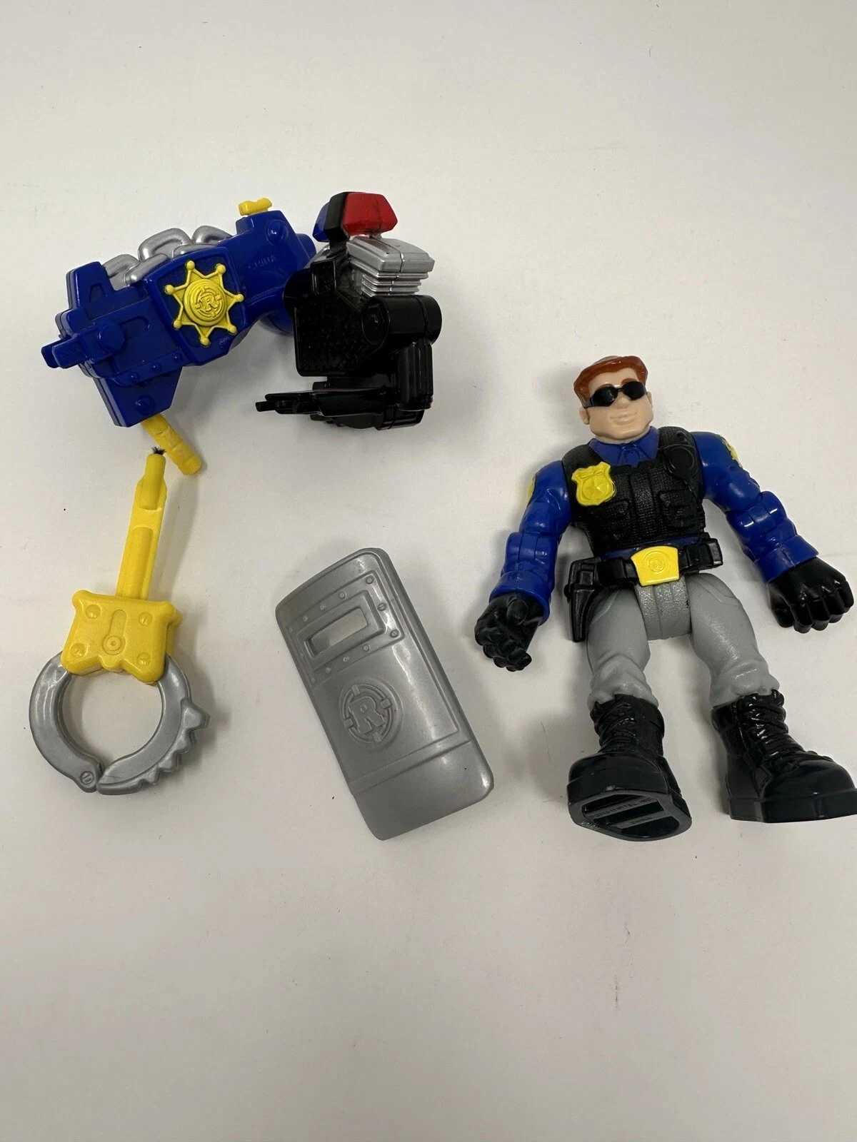 Rescue Heroes Captain Cuffs Action Figure Police Officer 2010 Vintage  Toys for Kids Gift