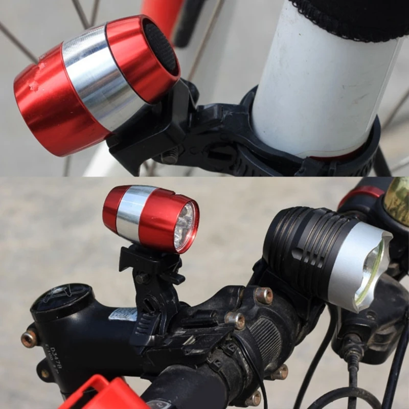 Mountain Bike Front Fork Handlebar Light 6 LED Bicycles Head Light Flashlight Bicycles Front Light Easy to Install