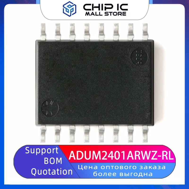 ADUM2401ARWZ-RL Package SOP-16 Patch Four Channel Digital Isolator Chip 100% New Original Stock