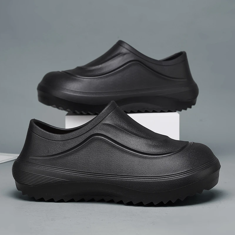 

2026 Men Slippers Indoor Garden Clogs Waterproof Non-slip Chef Shoes Beach Sandal Slippers For Pet Workers Outdoor Fishing Shoes