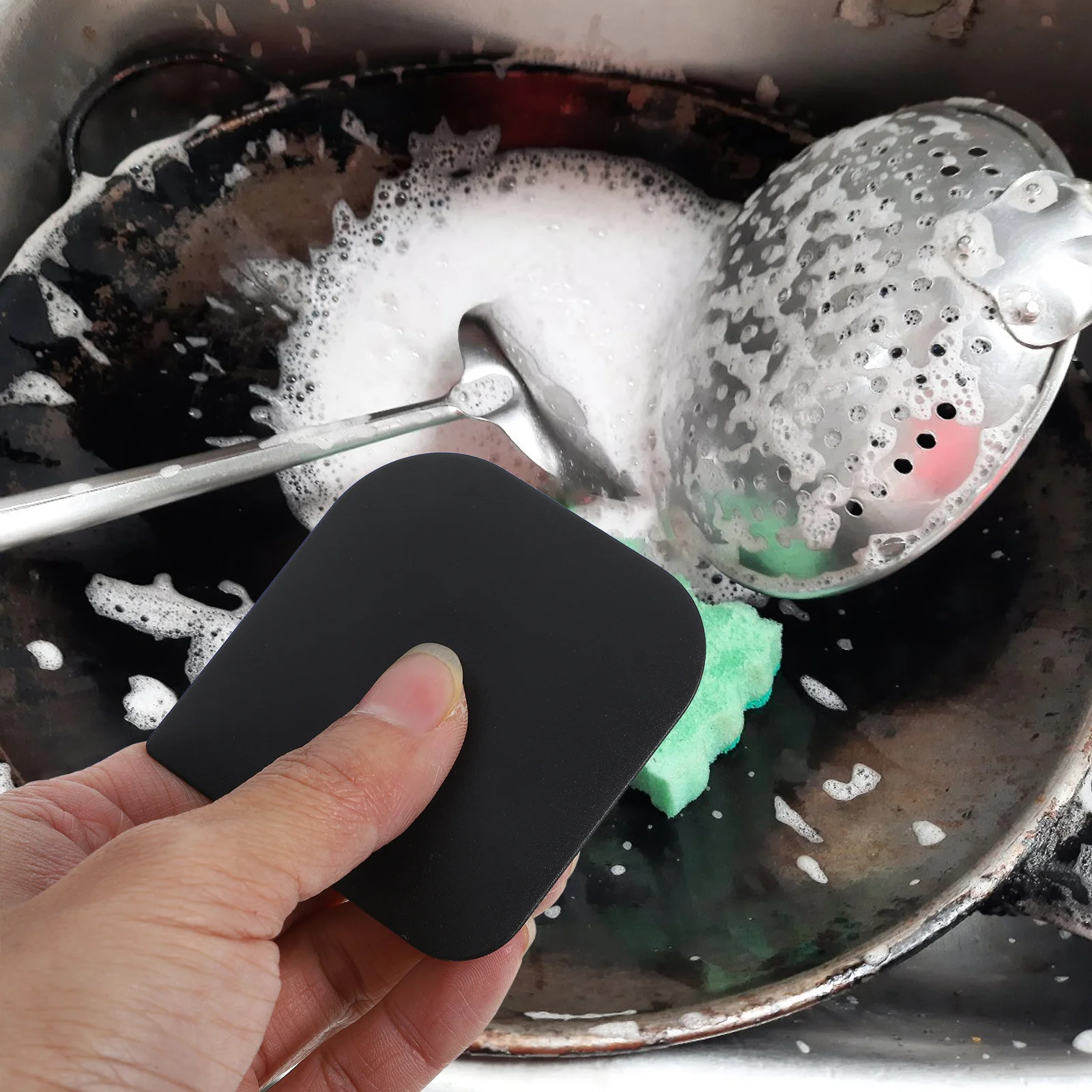 Plastic Pan Kitchen Cleaning Tool For Cast Iron Grill Non-Stick Reusable Cookware Scraper Practical Cake Cutter Spatula