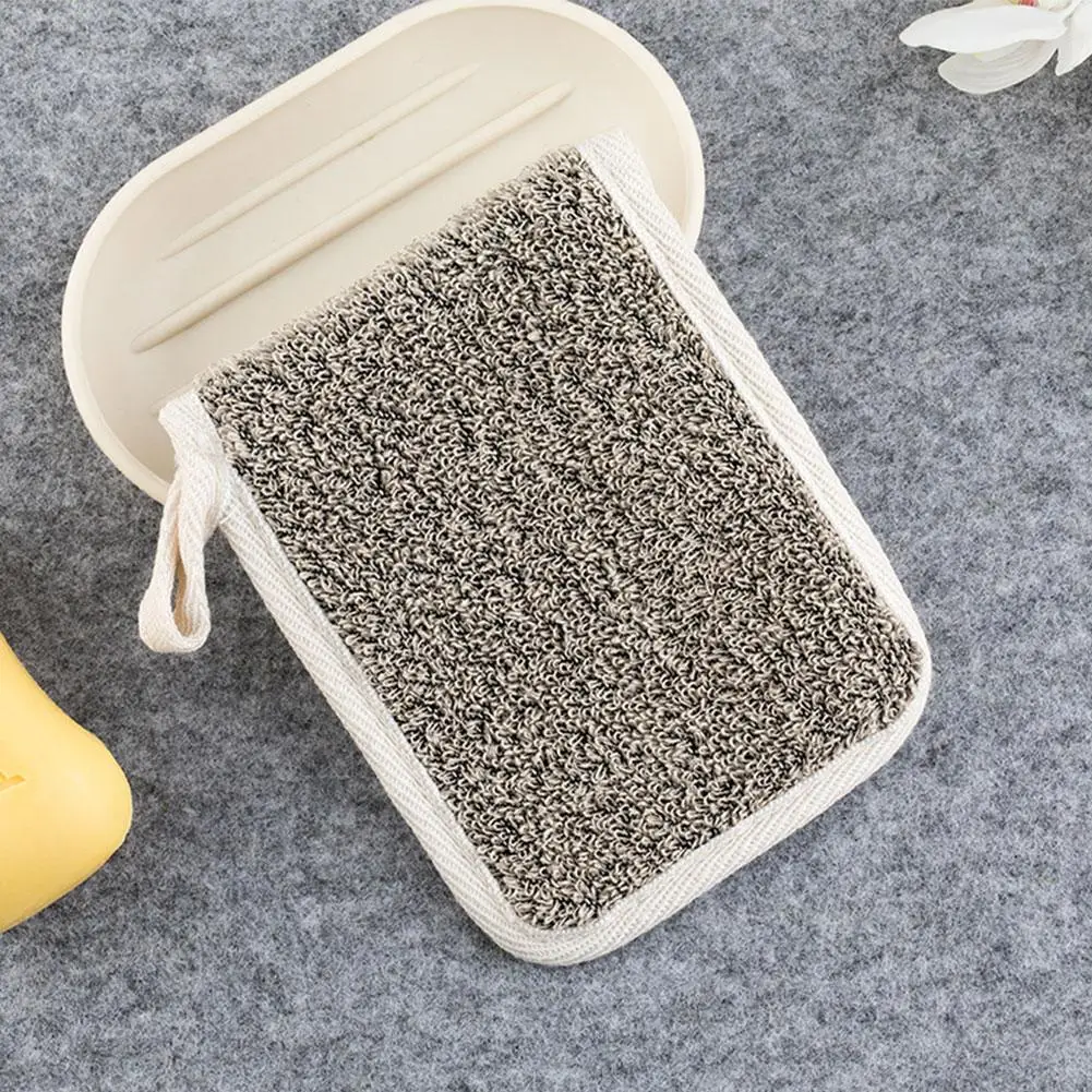 1 Pcs Container Black Linen Soap Bag Travel Foam Foaming Exfoliating Net Mesh 11*14*1.2cm for Body clean L7C0