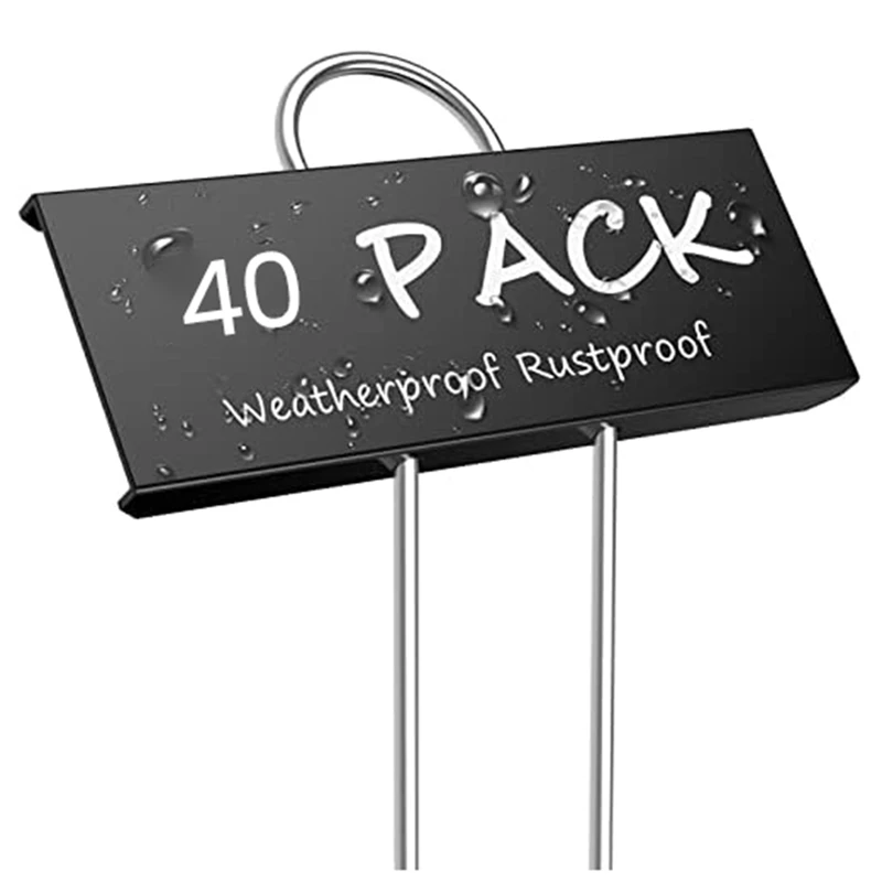 40-Pack Weatherproof Garden Markers Reusable Nursery Tags For Vegetables Herb Flower Seed Greenhouse