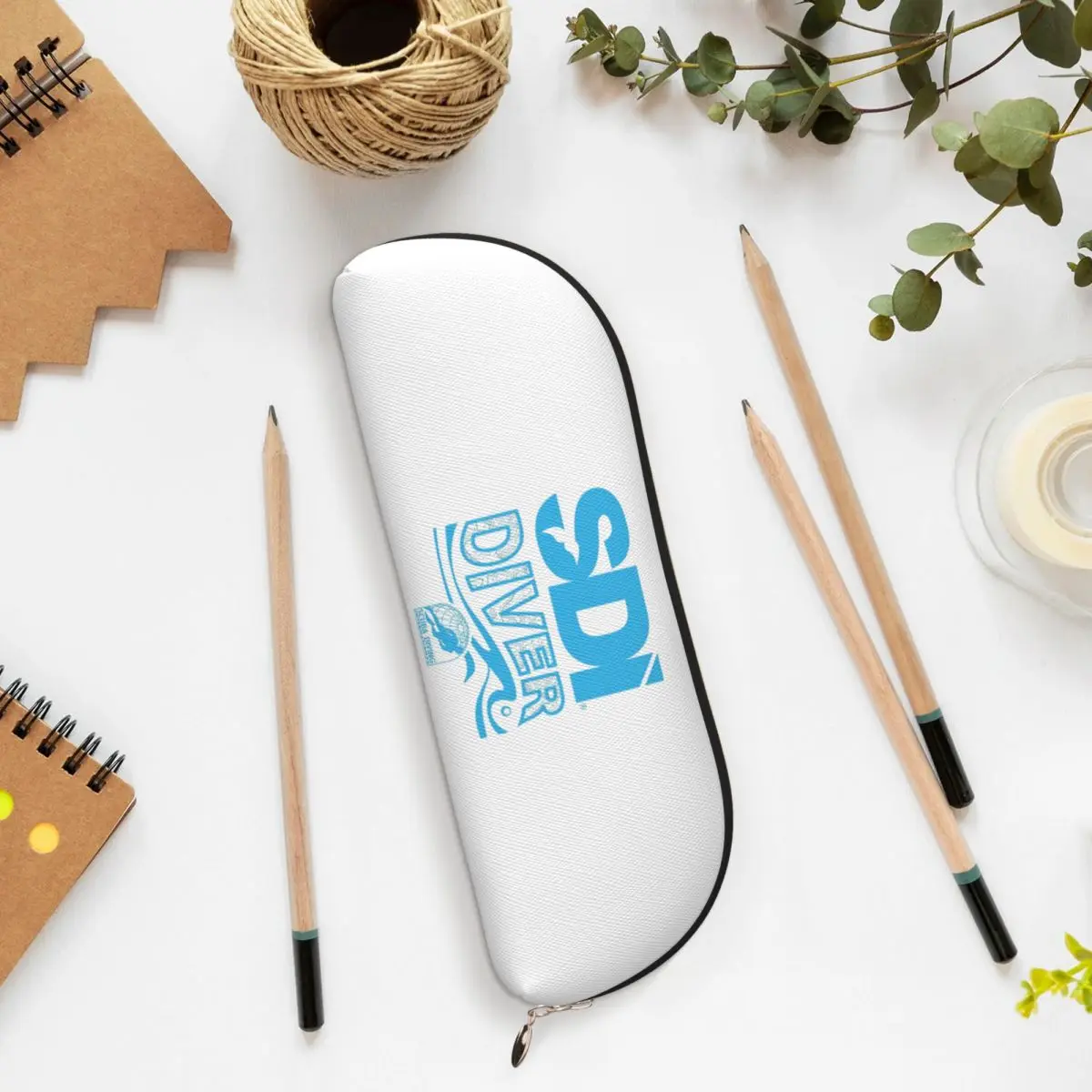 Scuba Diving International (SDI) Pencil Cases Pen Holder Storage Stationery Supplies Large Storage Pen Box Pencil Bag