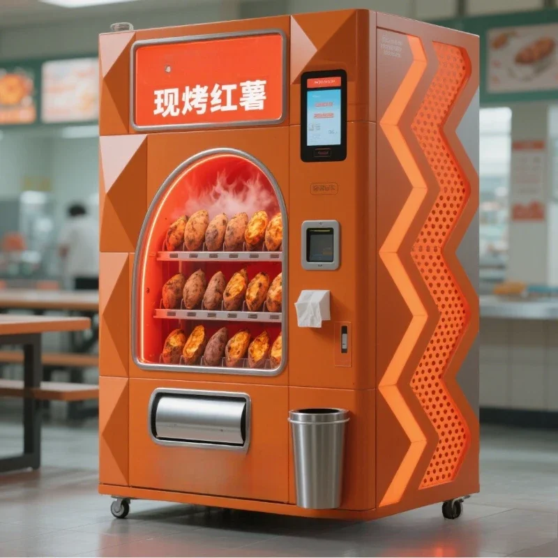 Roasted sweet potato sweet potato vending machine 24 hours unmanned barbecue corn vending machine, commercial vending machine