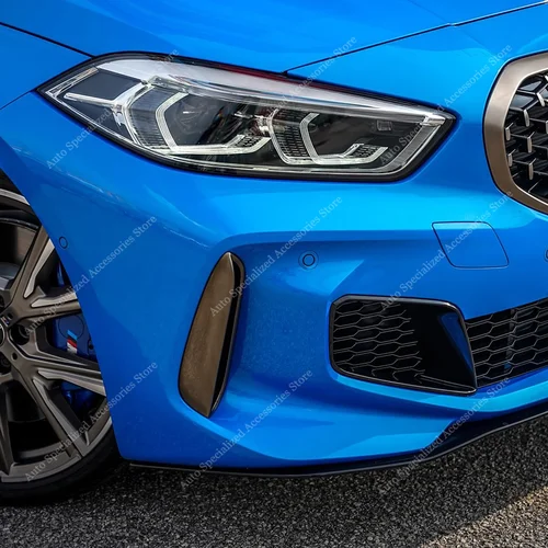 Imagen 1 del producto Cubierta embellecedora de ventilación de parachoques delantero, color negro brillante, para BMW 118i 120i 120d 128ti M135i M Sport 2019-2024, kits de carrocería pre-lift, sintonización