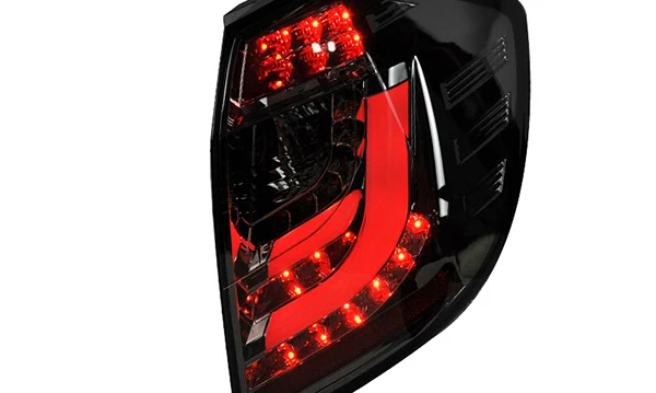 For Honda Fit Jazz LED Tail Lamp Hatchback 2009-2010 Black Bottom Transparent Surface SN