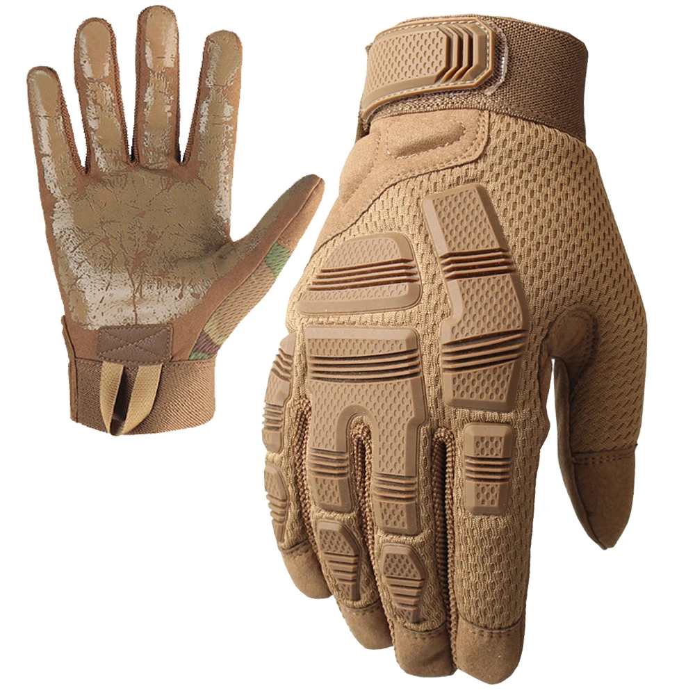 Tactical Full Finger Gloves Touch Screen Breathable Paintball Airsoft Shooting Hiking Combat Sport Hunting Bicycle Work Gear Men