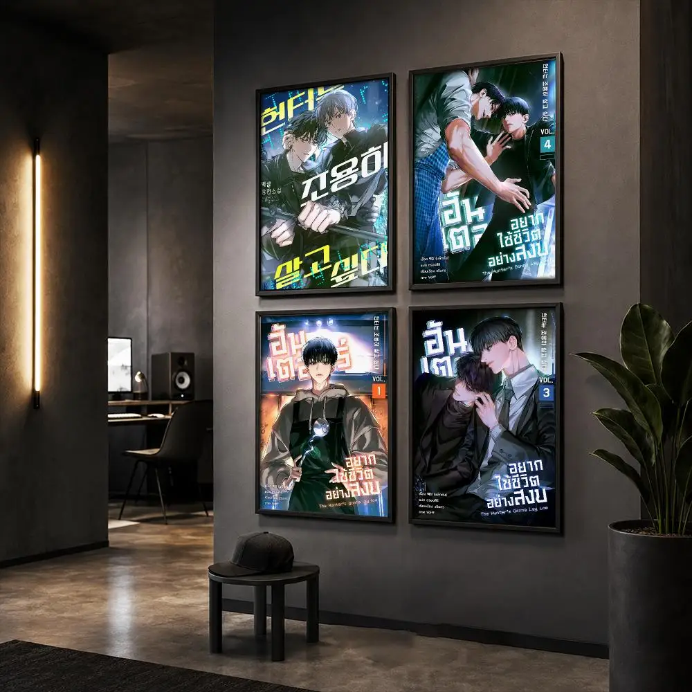Comic The H-Hunter's G-Gonna Lay Low Poster Wall Art Print Sticker for Bedroom Living Room Dorm Office Modern Home Decor