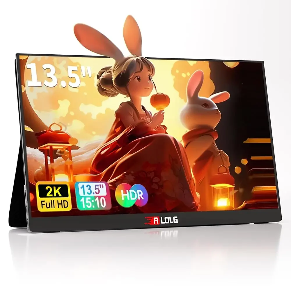 

Free Shipping13.5''Portable Monitor for latop ,2K FHD 60HZ Laptop Monitor Screen,USB-C and HDMI Inputs, Ultra-Slim IPS Panel wit