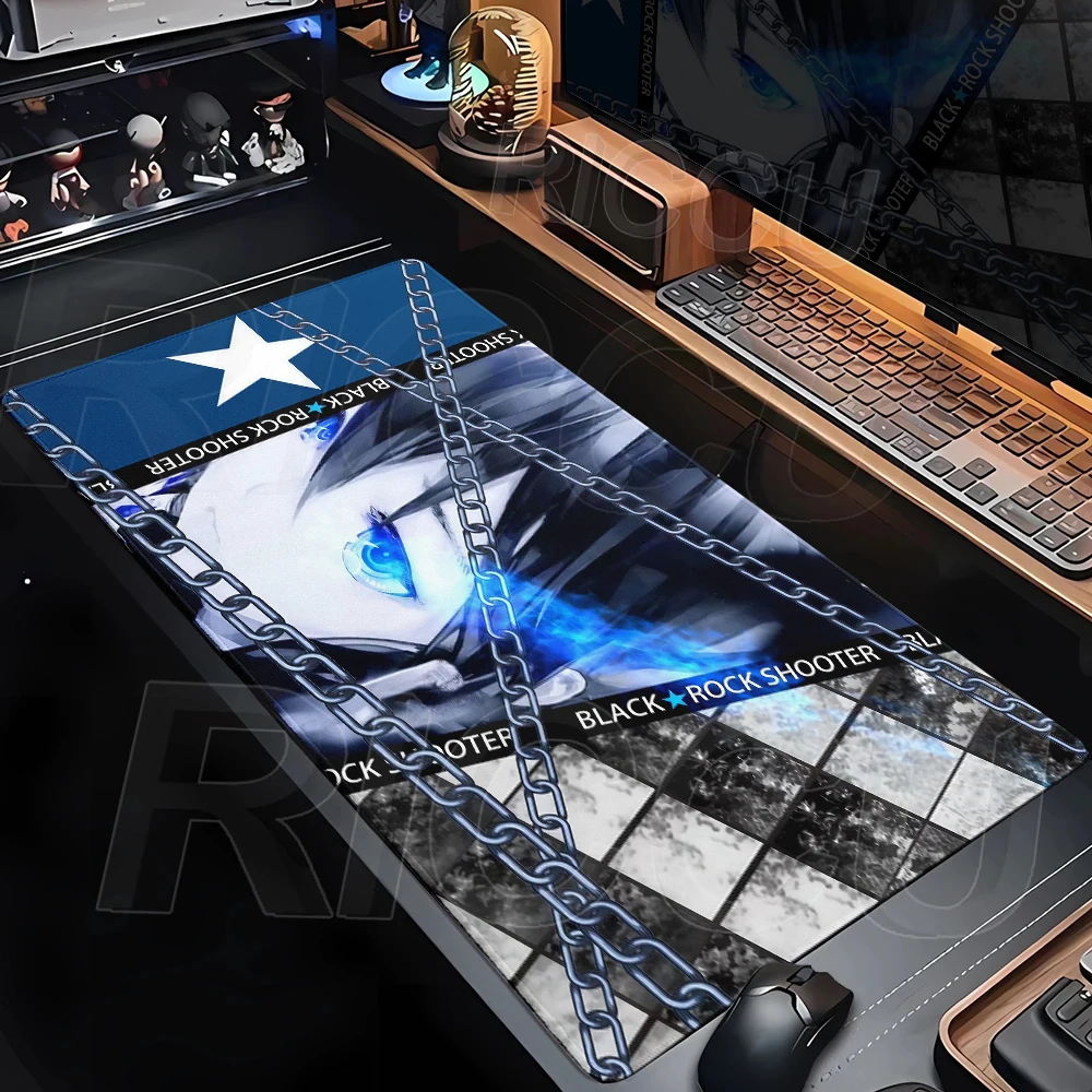 Anime Mouse Pad Keyboard Mousepad Black Rock Shooter Extended Desk Mat PC Accessories Gamer HD Printing Tablepad Office Micemat