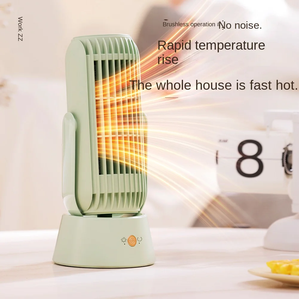 سخان كهربائي مكتبي محمول ، سخان مروحة صغيرة ، 2 ترس ، تسخين سريع للمنزل والمكتب ، 220 فولت