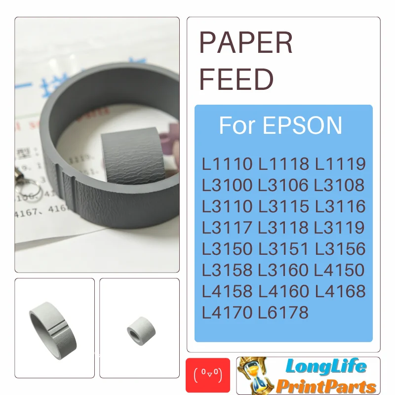 10set Pickup Feed Roller SEPARATION PAD Rubber for EPSON L3110 L3150 L4150 L4160 L3156 L3151 L1110 L3158 L3160 L4158 L4168 L4170