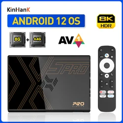 Android Tv Box Super Console X5 Pro Tv Box Voor 8K @ 60fps 4K @ 120fps Met Android 12 Av1 8G + 64G 2.4G & 5G Dubbele Wifi Hd-Filmspeler