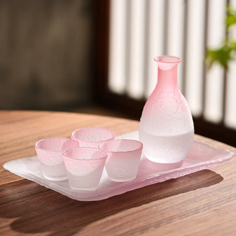 Dining Small Sake Cup Transparent Portable Luxury Women Sake Set Professional Professional Shot Glass Jogo De Xicaras Tableware