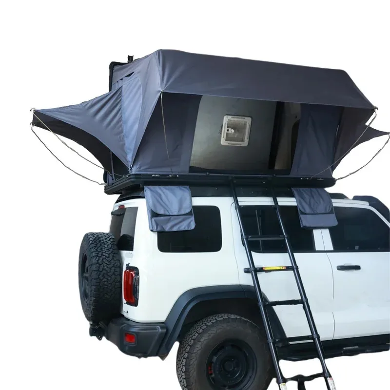

All Seasons 2-3 People Camping Tent with Automatic Overland Aluminium Roof Top S Hard Shell Waterproof Feature for Car Roof