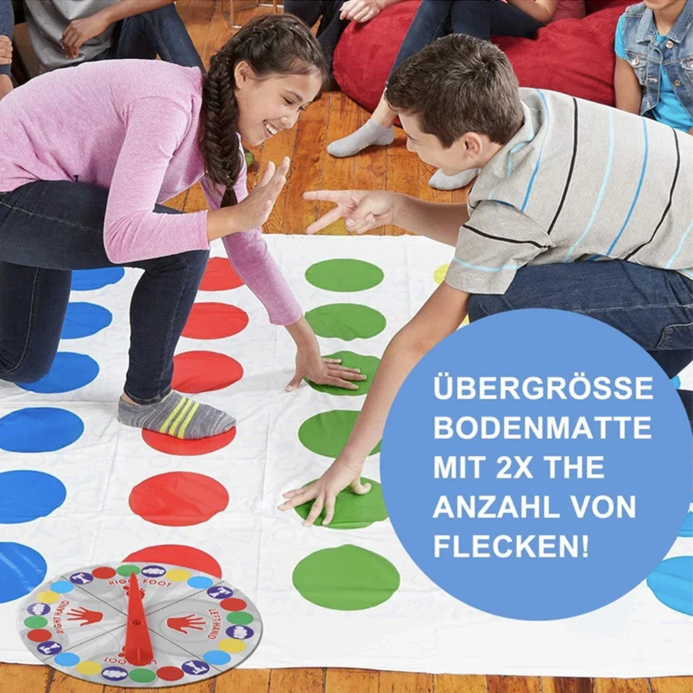 Juego multijugador para fiesta familiar, juegos Twister, juguetes para interiores y exteriores, juego que torce el cuerpo para niños y adultos, ayuda interactiva deportiva