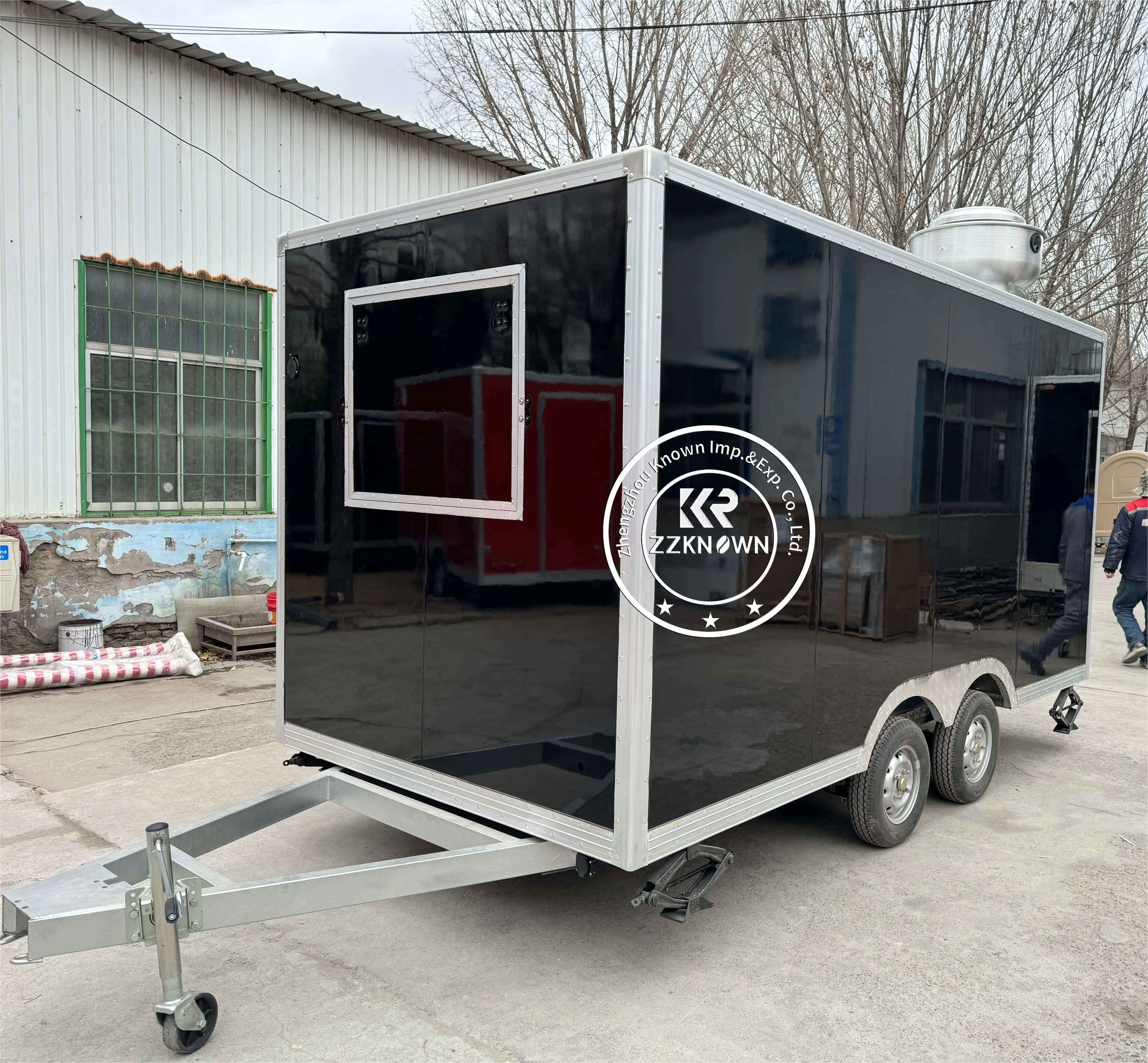 Mobile Food Truck Coffee Snack Kiosk Customized New Fashion Mobile Catering Food Trailer with Full Equipment