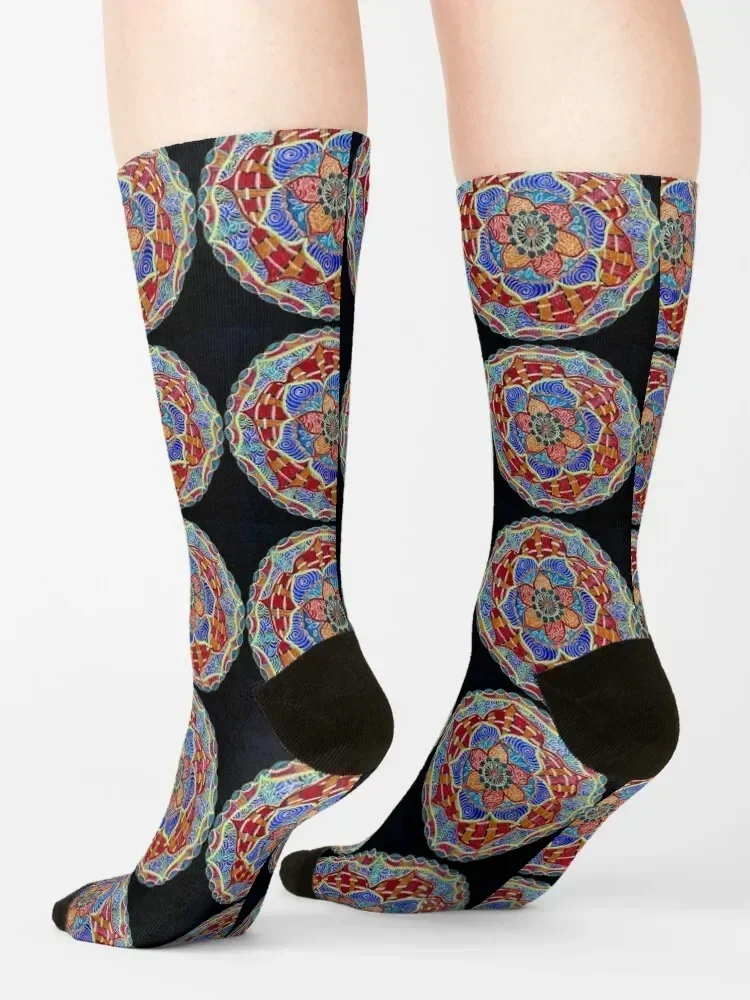Woven Mandala Socks hip hop fashionable christmas gifts set Girl'S Socks Men's