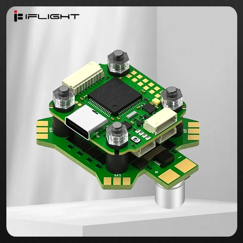 

IFlight BLITZ Mini ATF435 55A Stack with BLITZ Mini E55S 4-IN-1 2-6S ESC/ 5.8GHz 600mW Adjustable VTX for RC FPV Drone