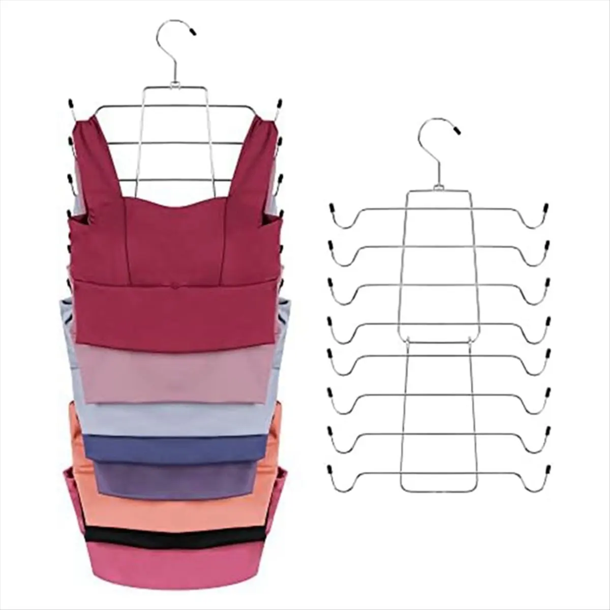 AB09 Tank Top Hanger,Space Saving Hangers,Non-Slip Hanging Sport Holder,Closet Organizers and Storage for Camisoles Tank Tops
