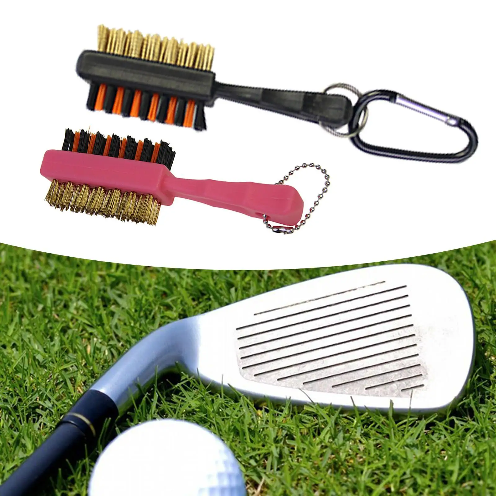 Cepillo de palo de Golf para hombres, herramienta de limpieza de ranura de Golf, conveniente transporte, mango ergonómico, accesorios de Golf, cepillo limpiador para exteriores