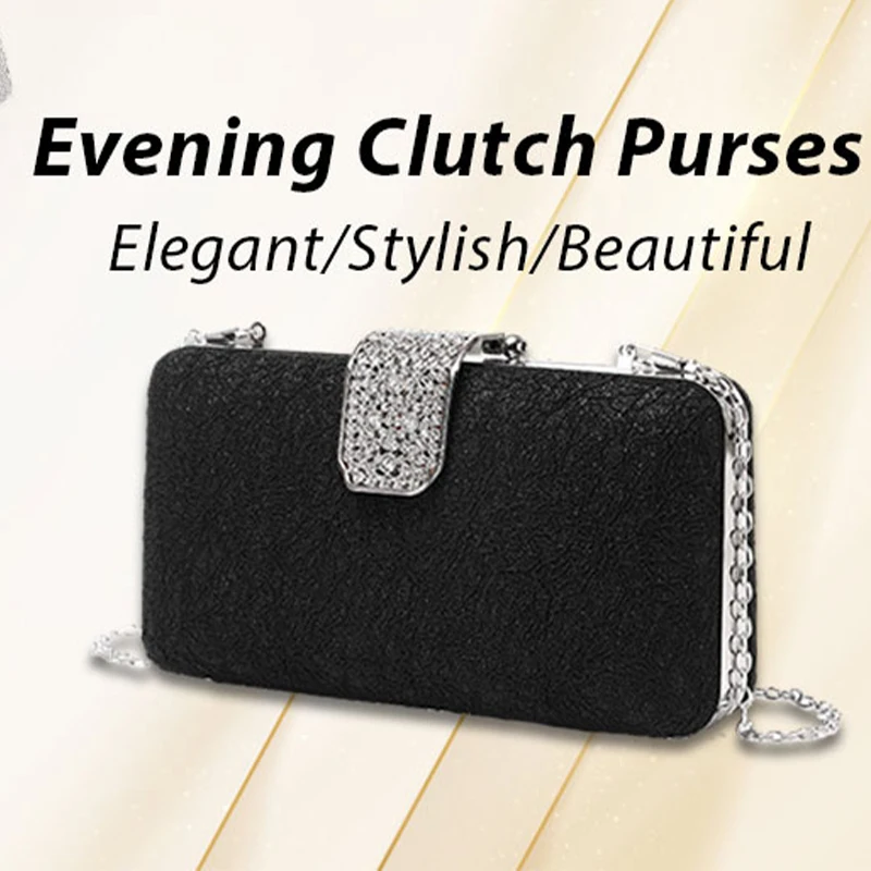 

Sparkling Sequins Clutches Evening Handbags for Women Wedding Party Diamond Clutch Purses Ladies Shoulder Chain Messenger Bags