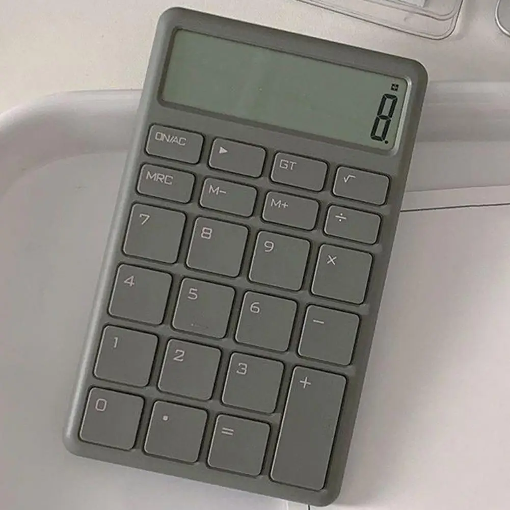 Kalkulator aritmatika portabel 12 Digit perlengkapan sekolah kalkulator siswa kecil
