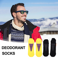 5Pairs Comfortable Anti-Odor Sports Socks for Men Mesh Cooling Design Non-Slip Shock Absorbing Socks for Various Activities