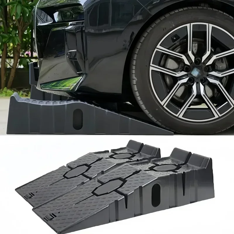 Durable 2500KG Heavy Duty Car Ramps Long Antiskid Working Ramp Auto Oil Changing Repair Maintenance Jack Lift Tool