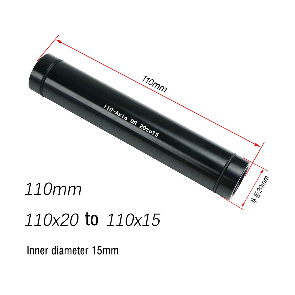 MTB Fahrrad-Nabenadapter für 20mm Steckachsen auf 15mm Steckachsen, 100/110mm Gabel, Aluminiumlegierung, Fahrradzubehör – Detail 2