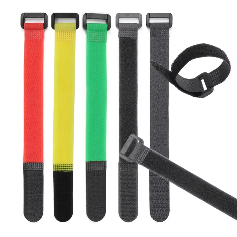 10~50pcs Releasable Cable Tie Reusable Nylon Zip Ties Adjustable Durable Wire Management Wrap for Home Office Cables Organizer