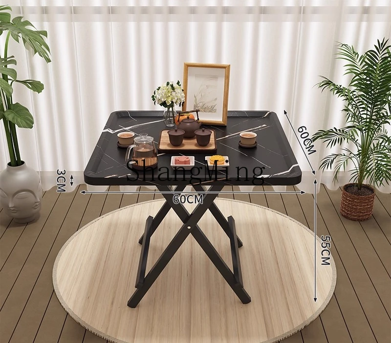 

ZYY foldable living room household table small apartment balcony modern simple small square hand rubbing mahjong table