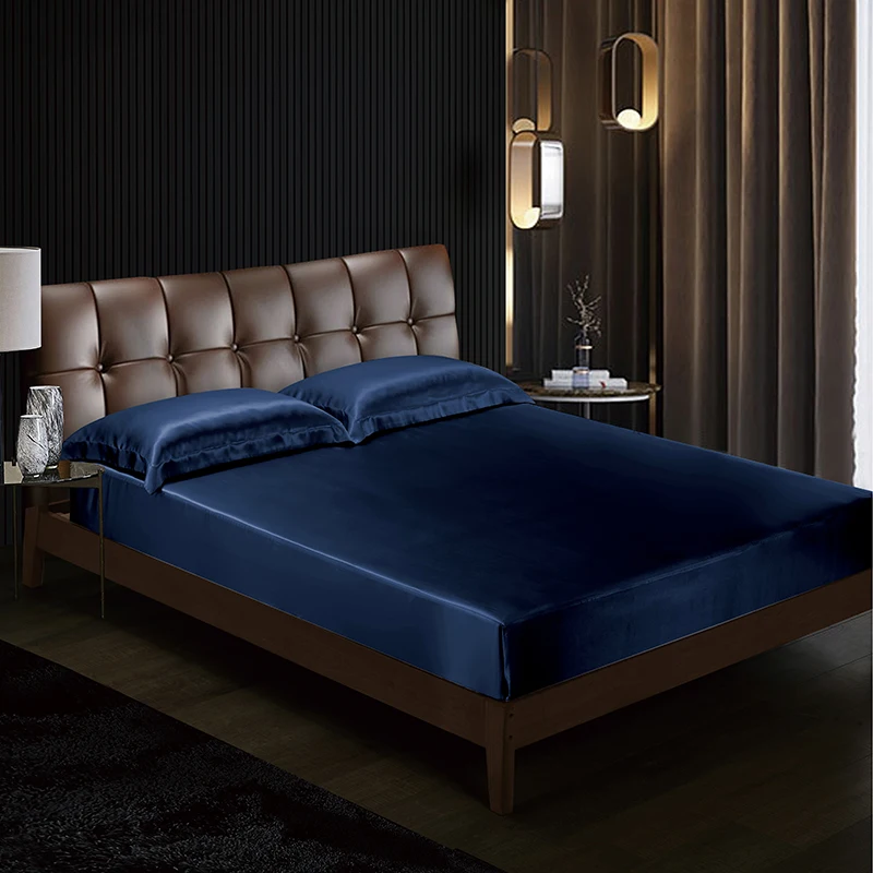 real silk bed sheet large extra large 100% pure mulberry silk luxury seamless silk bed sheet support customization