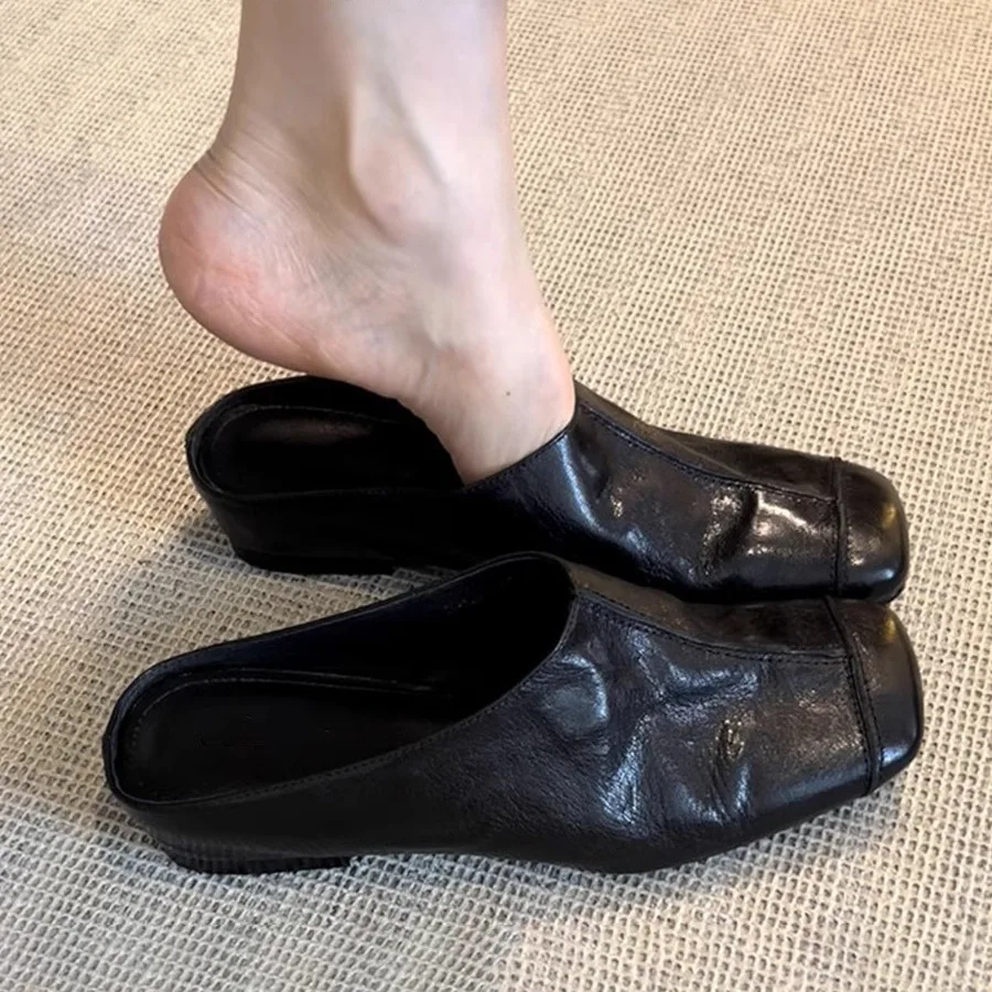 Sabot en caoutchouc Rome, chaussures basses, talons en tissu, Rome