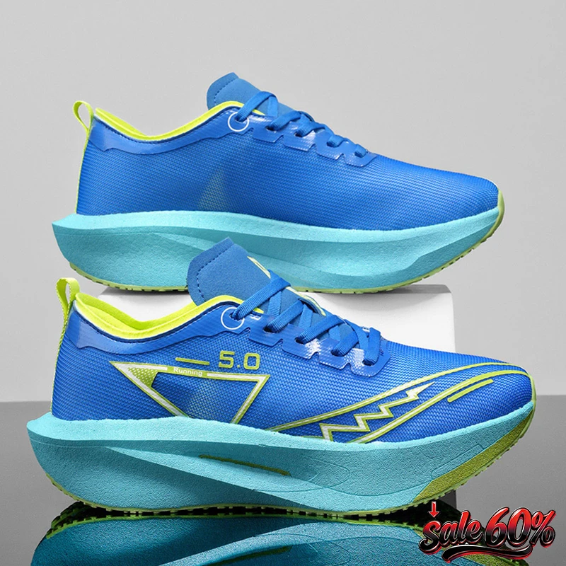 

2026 Air Cushion Jogging Shoes Running Shoes Carbon Board Marathon Men Sports Breathable Lightweight Women's Nonskid Sneakers