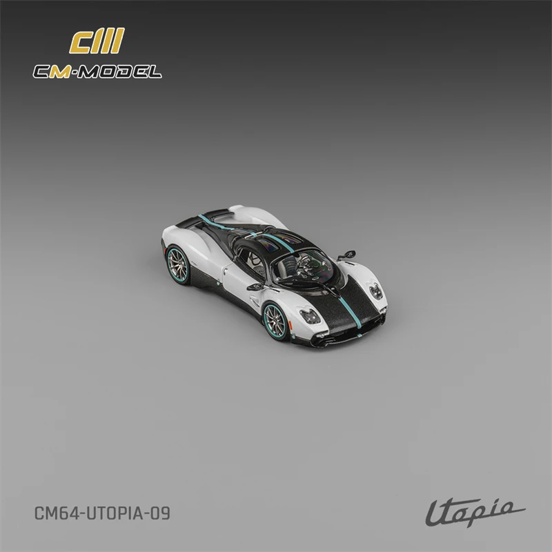 

CM MODEL 1:64 Pagani Utopia pearl white with carbon Diecast Collector's Vehicle Model Car