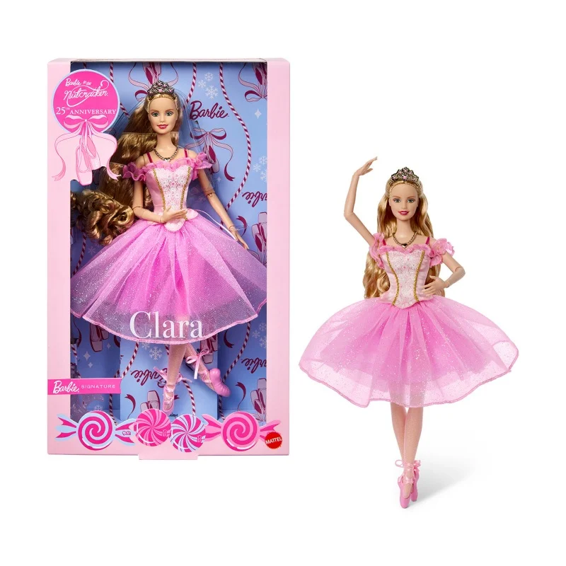 2026 New Barbie Nutcracker 25th Anniversary Edition Doll, Pink Ballet Doll Action Figure For Collectors Christmas Gift