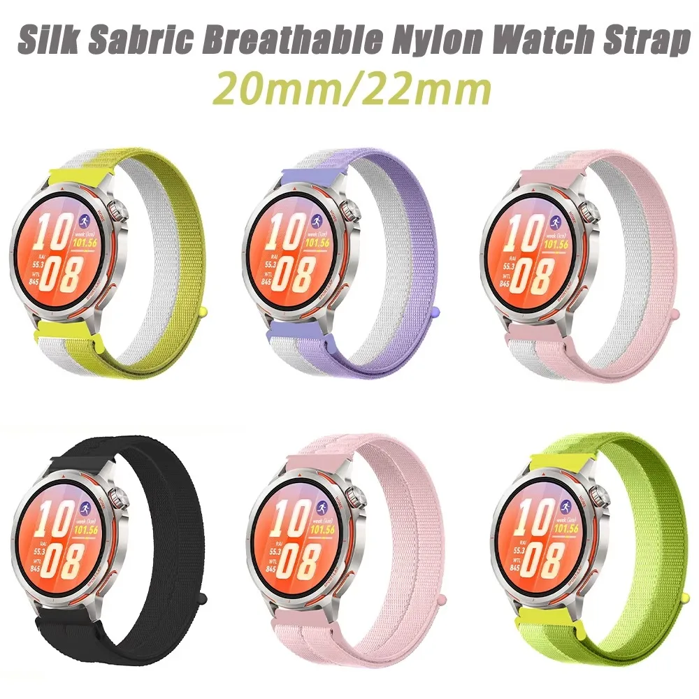 20mm 22mm Nylon Strap for Garmin Forerunner 170 70 245 165 55 265 255 570 42/47mm Active 6 5 Bracelet Venu 4 3 2 45mm Watchband
