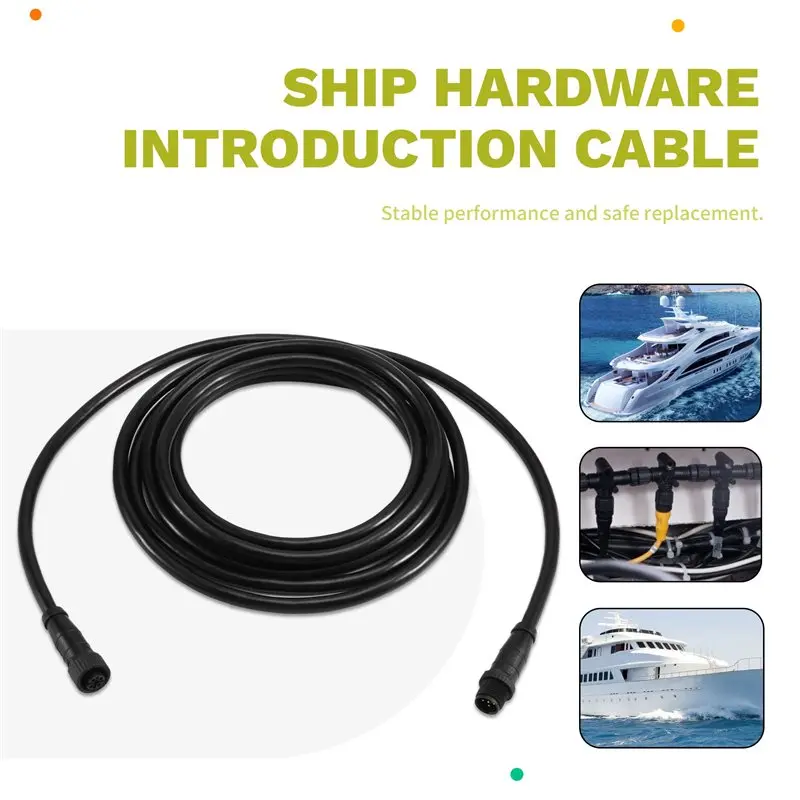AA60 NMEA 2000 Marine Boat Backbone Cable 3 Meters 9.84ft Male Female Connector 5 Pins IP67 Waterproof for Garmin for Lowrance