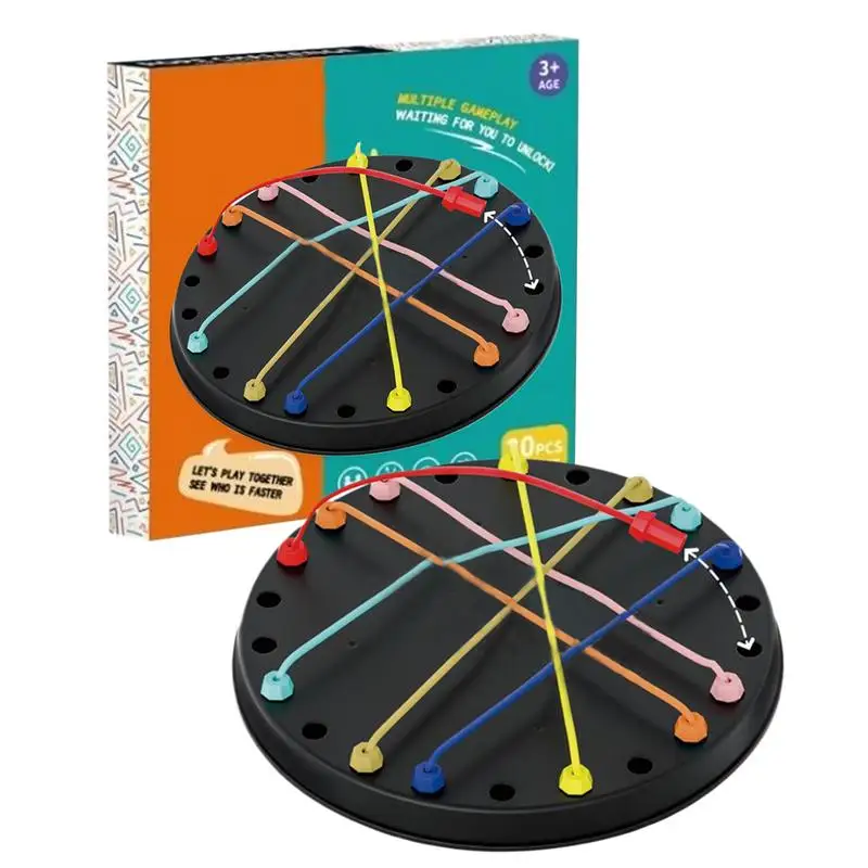 

Rope Puzzle Game Interactive Untying Challenge Strategy Board Games Kids Educational Brain Teaser Toy Family Travel Funny Toys
