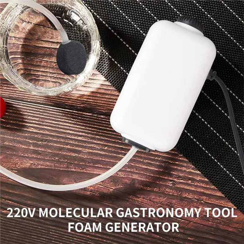 AB42-For Drinks For Drinks BBQ Cocktail Bubble Machine Portable US Plug Food Foam Generator Chef Cooking Tool Cuisine Foam Machi