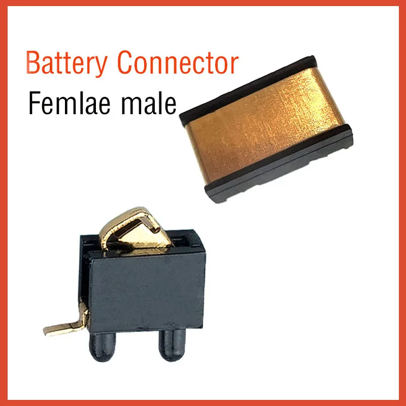 10PCS 1Pin Female Male Spring  Connector Surface Mount Battery Connectors Reflow Solder PCB