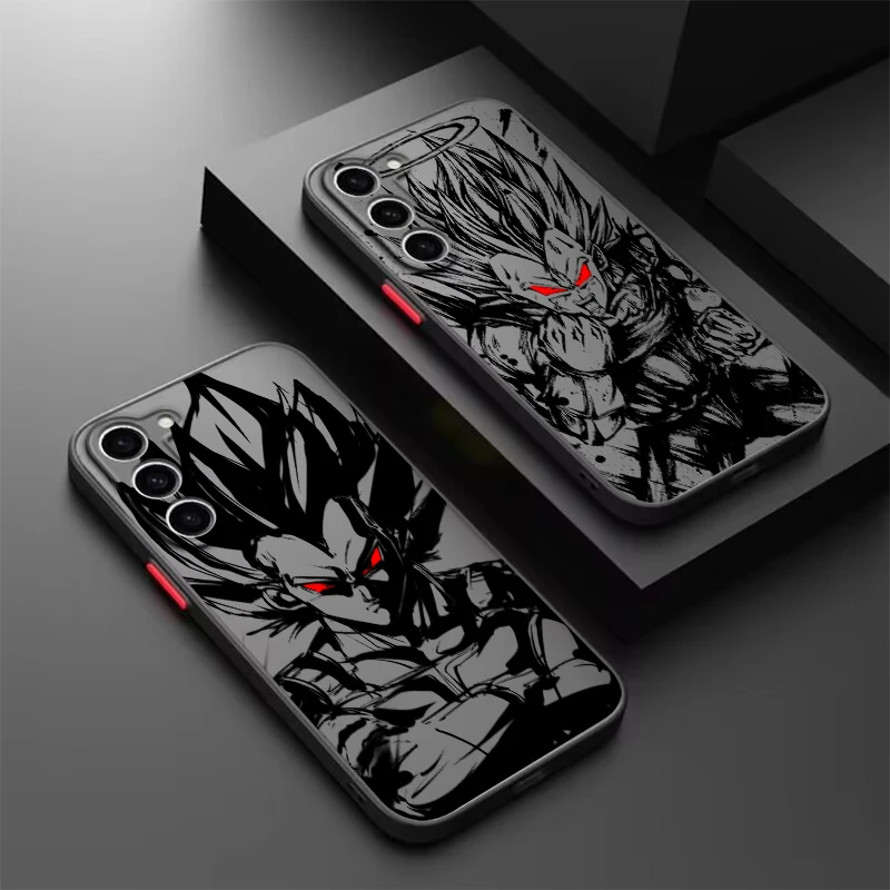 Anime D-Dragon Ball Saiyan Frosted Translucent For Samsung A53 A52 A33 A32 A51 A71 A21S A13 A73 A50 A22 A12 5G Cover Phone Case