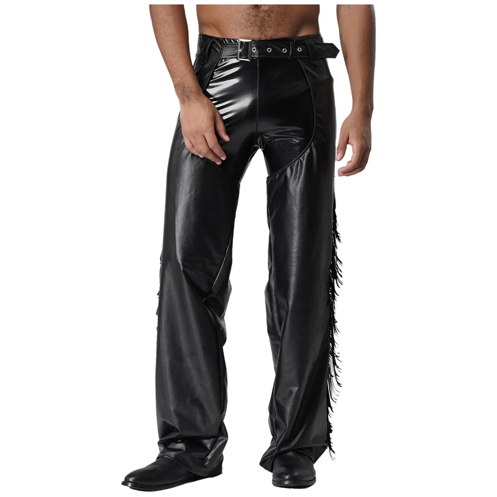 Thumbnail 2 - #38 Cheapest Mens Faux Leather Trousers Deals You Can Get