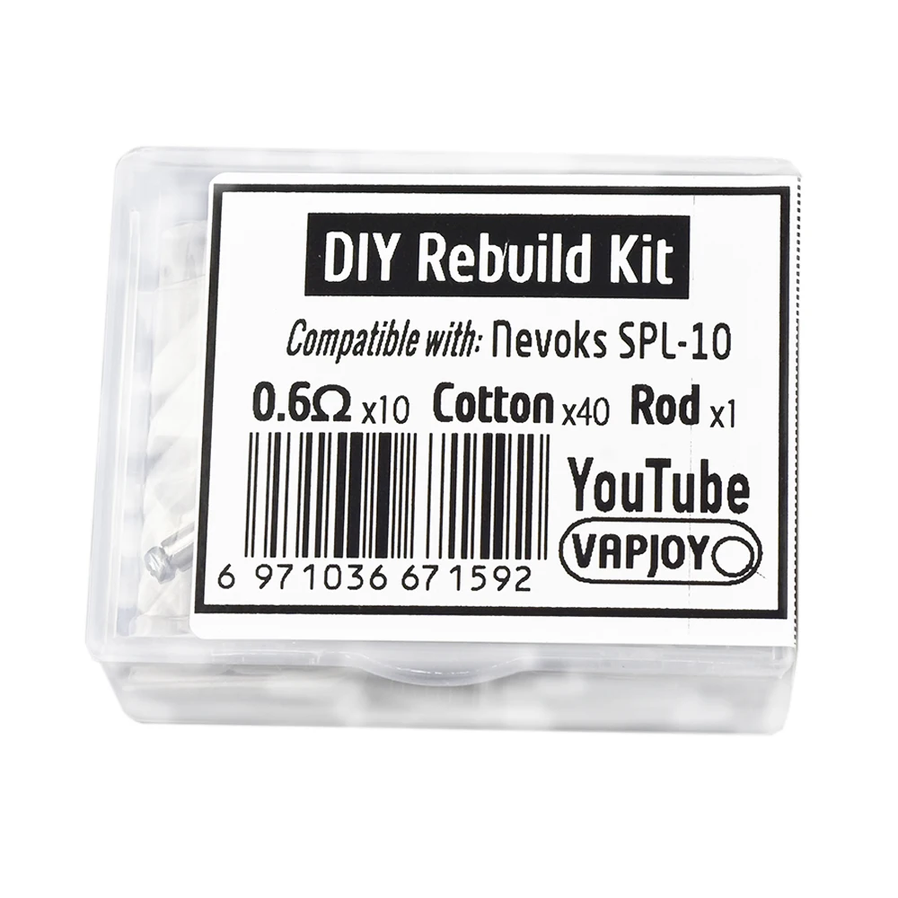 2Type DIY Rebuild Kit for SPL 10 Feeling 0.6ohm/1.0ohm A1 Mesh Coil DIY Tool Accessories