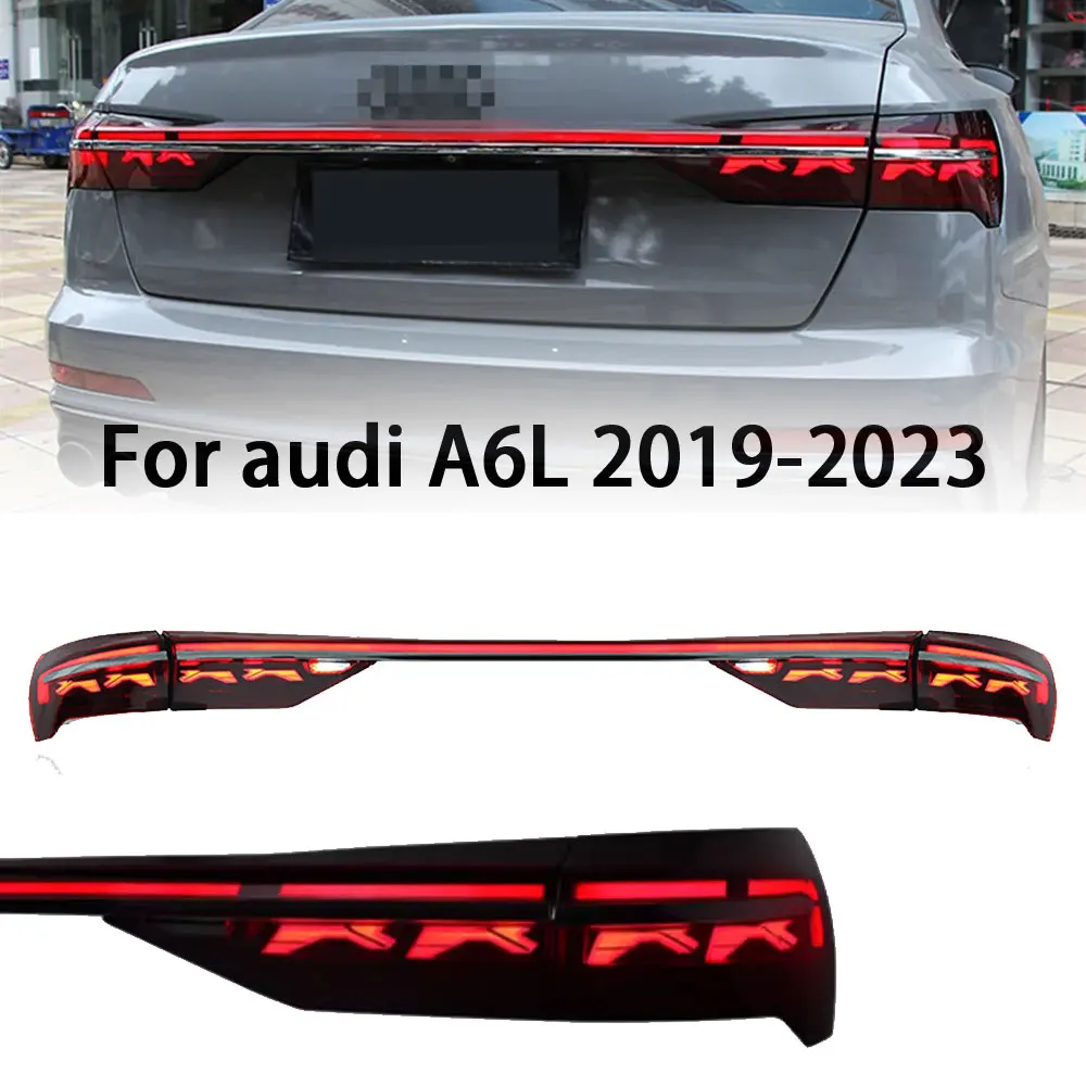 

Rear Lights For Audi A6 2019-2023 Accessories A6L Led Tail Lights Assembly C8 Modified Car A8L Styling Brake Reverse Taillights