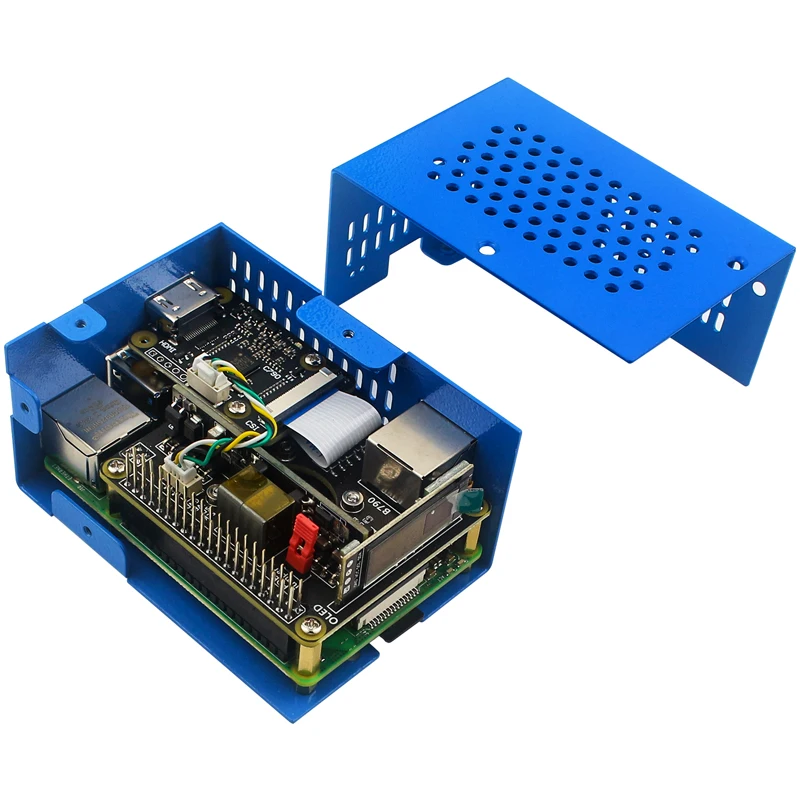 Imagem -02 - Blikvm-controle Remoto para Raspberry pi Pi4 v3 Servidor Hat Kvm sobre ip Caixa Metal Azul o & m Compatível com Hdmi Csi