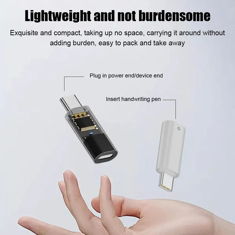 For Apple Pencil 1st Generation Adapter USB C to for Lightning Pencil Charging Adapter Type C Bluetooth Pair Connector