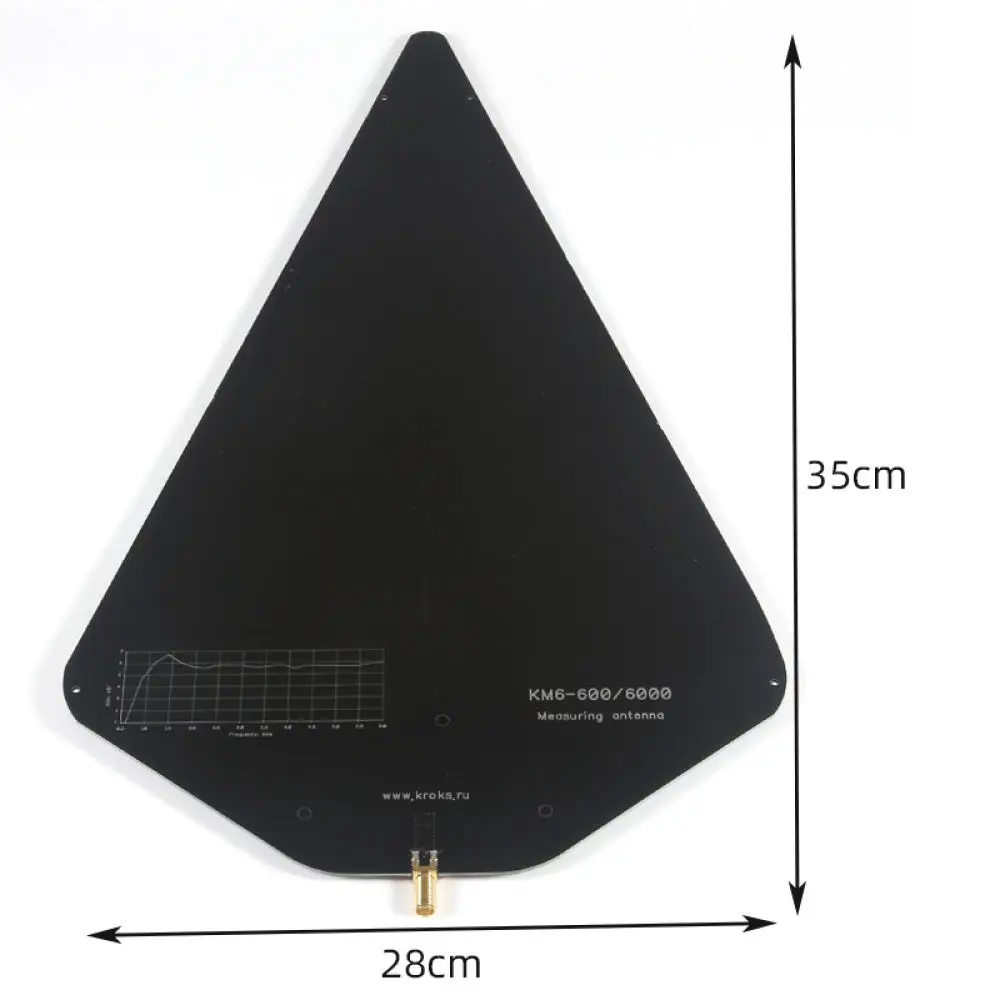 HT5 Log Periodic Broadband Antenna 1300MHz 10GHz High Gain Directional Receiver For Radio Frequency Signal Testing